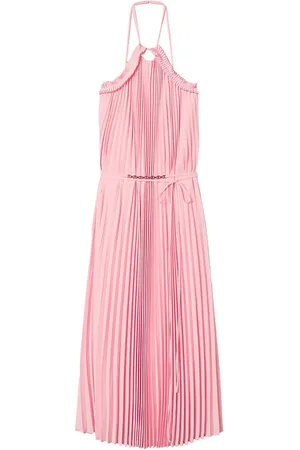 Twin-Set Vestido largo plisado