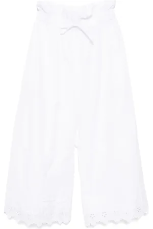 Simone Rocha Pantalones capri con volantes