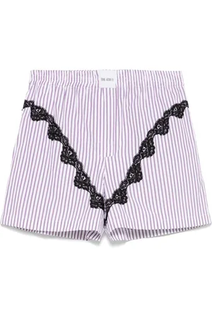 The Attico Pantalones cortos a rayas