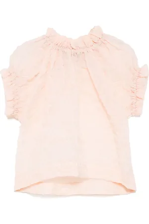 Simone Rocha Top de tulipán con volantes