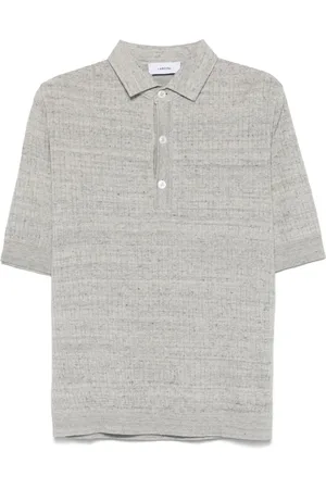 LARDINI Polo con efecto melange
