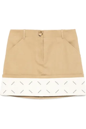 KIMHEKIM Falda corta con logo estampado