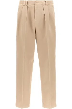 Brunello Cucinelli Pantalones ajustados de talle medio