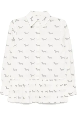 Thom Browne Camisa con pliegues