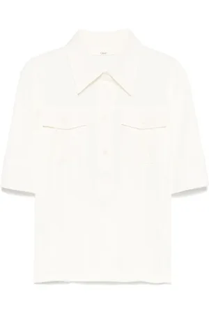 Chloé Polo con logo bordado