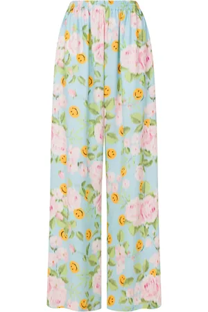 Moschino Pantalones palazzo con estampado floral