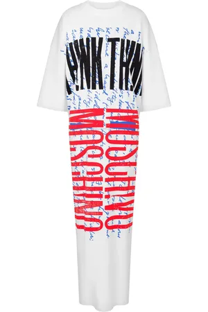 Moschino Vestido estilo camiseta largo