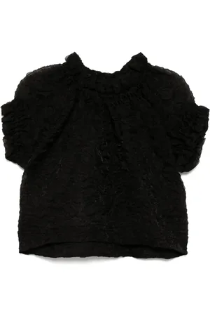 Simone Rocha Top de tulipán con volantes