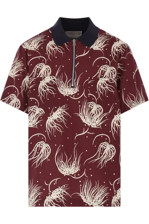 SACAI Polo con estampado gráfico