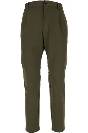 CRUNA Pantalones rectos con pinzas