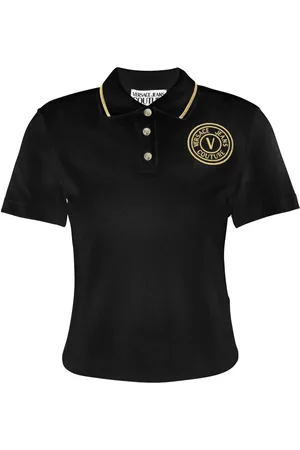 VERSACE Polo con logo bordado