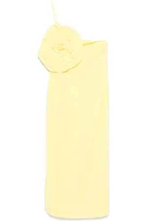 BLUMARINE Vestido midi con apliques florales