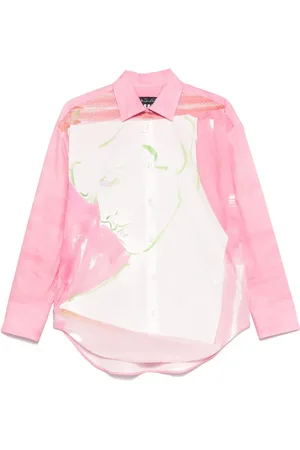 Msgm Camisa con ilustración estampada de x Luke Edward Hall