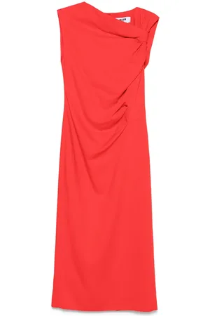 Msgm Vestido midi asimétrico