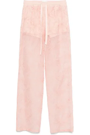 GENNY Pantalones con bordado floral
