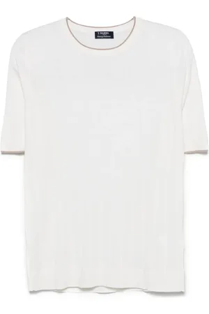 BARBA Camiseta de canalé ancho