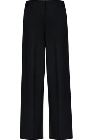 Kenzo Pantalones de lana con cierre de botón