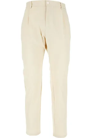 CRUNA Pantalones rectos con pinzas