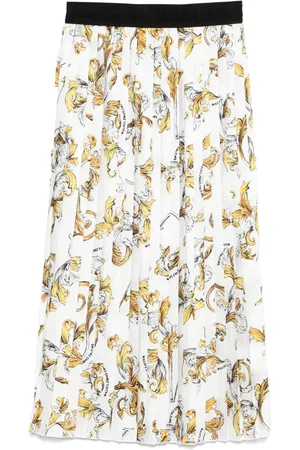 VERSACE Falda midi con estampado Barocco