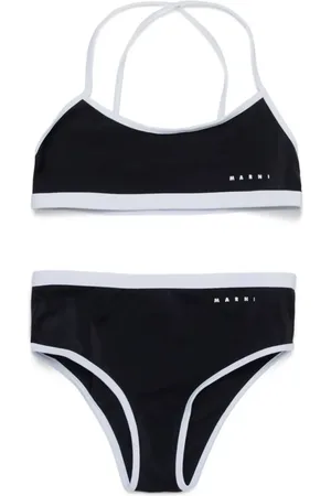 Marni Set de bikini con logo estampado