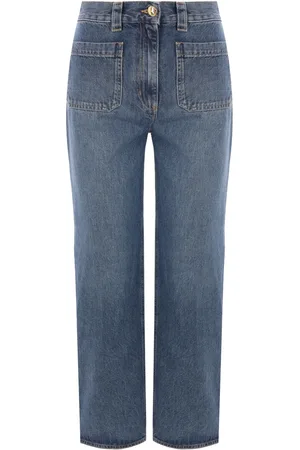 Elisabetta Franchi Vaqueros capri de talle medio
