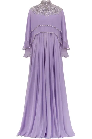 Dina Melwani Vestido de fiesta con apliques