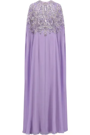 Dina Melwani Vestido de fiesta con apliques