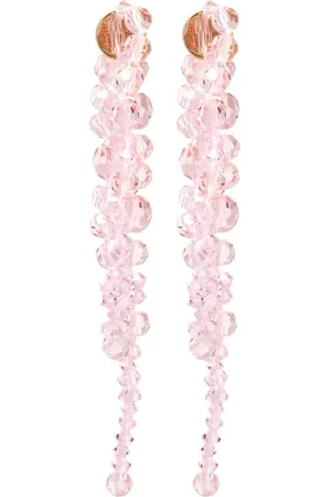 Simone Rocha Pendientes con detalles de cristales