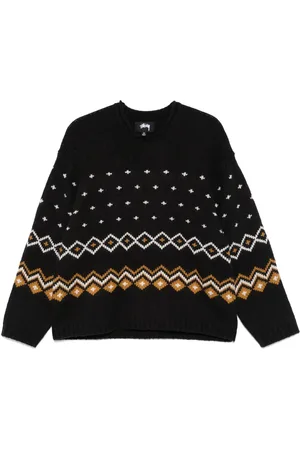 STUSSY Jersey de punto fair isle