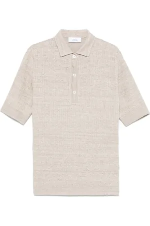 LARDINI Polo con efecto melange