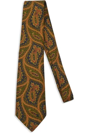 Céline Corbata con estampado de cachemira 1990-2000