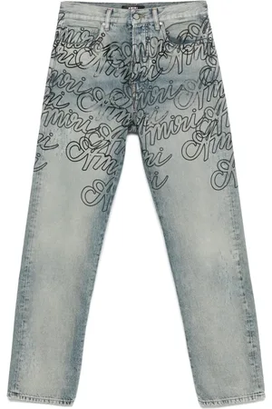 AMIRI Vaqueros con texto estampado