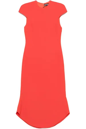 DAVID KOMA Vestido midi estilo cady