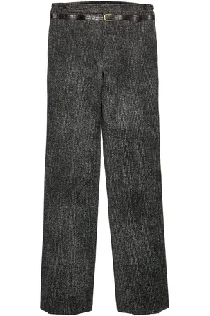 Prada Pantalones de algodón y tejido de gabardina