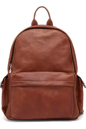 Brunello Cucinelli Mochila con sello del logo