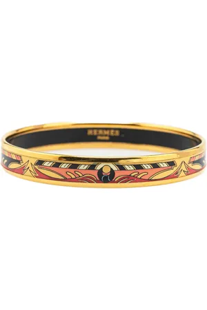 Hermès Pulsera Cloisonne Bangle 62 estrecha esmaltada 20st Century