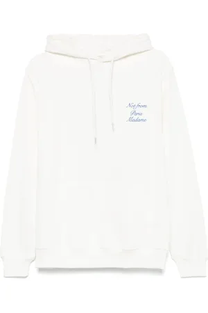 Drôle de Monsieur Sudadera con capucha y eslogan bordado