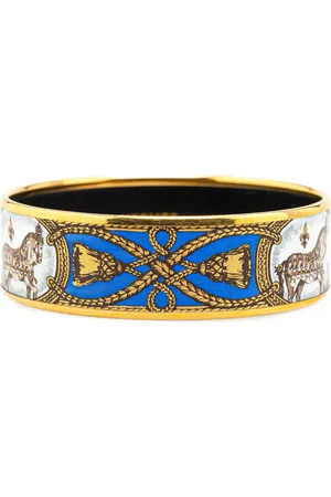 Hermès Pulsera Grand Apparat Enamel Bangle 62 ancha 20st Century