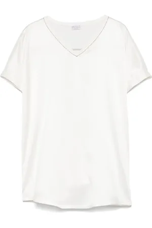 Brunello Cucinelli Blusa de satén