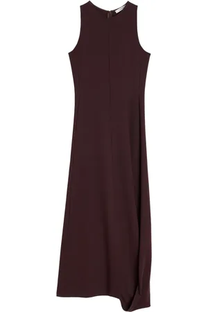 LEMAIRE Vestido midi con dobladillo retorcido