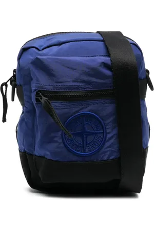 Stone Island Bolso messenger con parche Compass