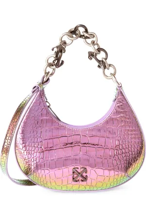 OFF-WHITE Bolso de hombro Hemisphere Croco