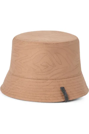 Brunello Cucinelli Sombrero de pescador con detalle de cadena Monili