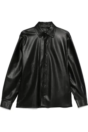 arma leder Camisa de manga larga con bolsillos