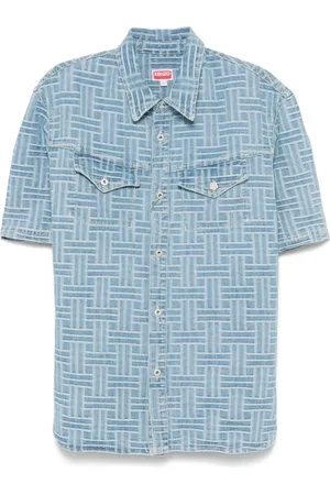 Kenzo Camisa vaquera tejida