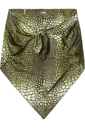 OFF-WHITE Falda Croco Bandana