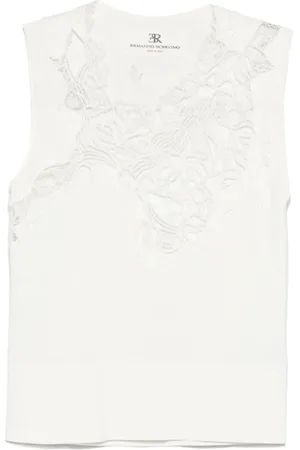 ERMANNO SCERVINO Top sin mangas con bordado floral