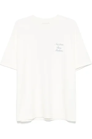 Drôle de Monsieur Camiseta Le T-shirt Slogan Cursive