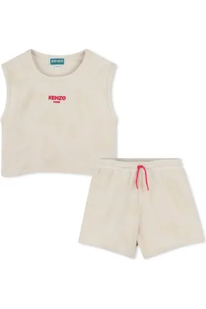Kenzo Conjunto de pantalones cortos y top en jacquard