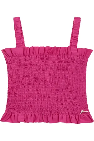 Guess Top sin mangas fruncido
